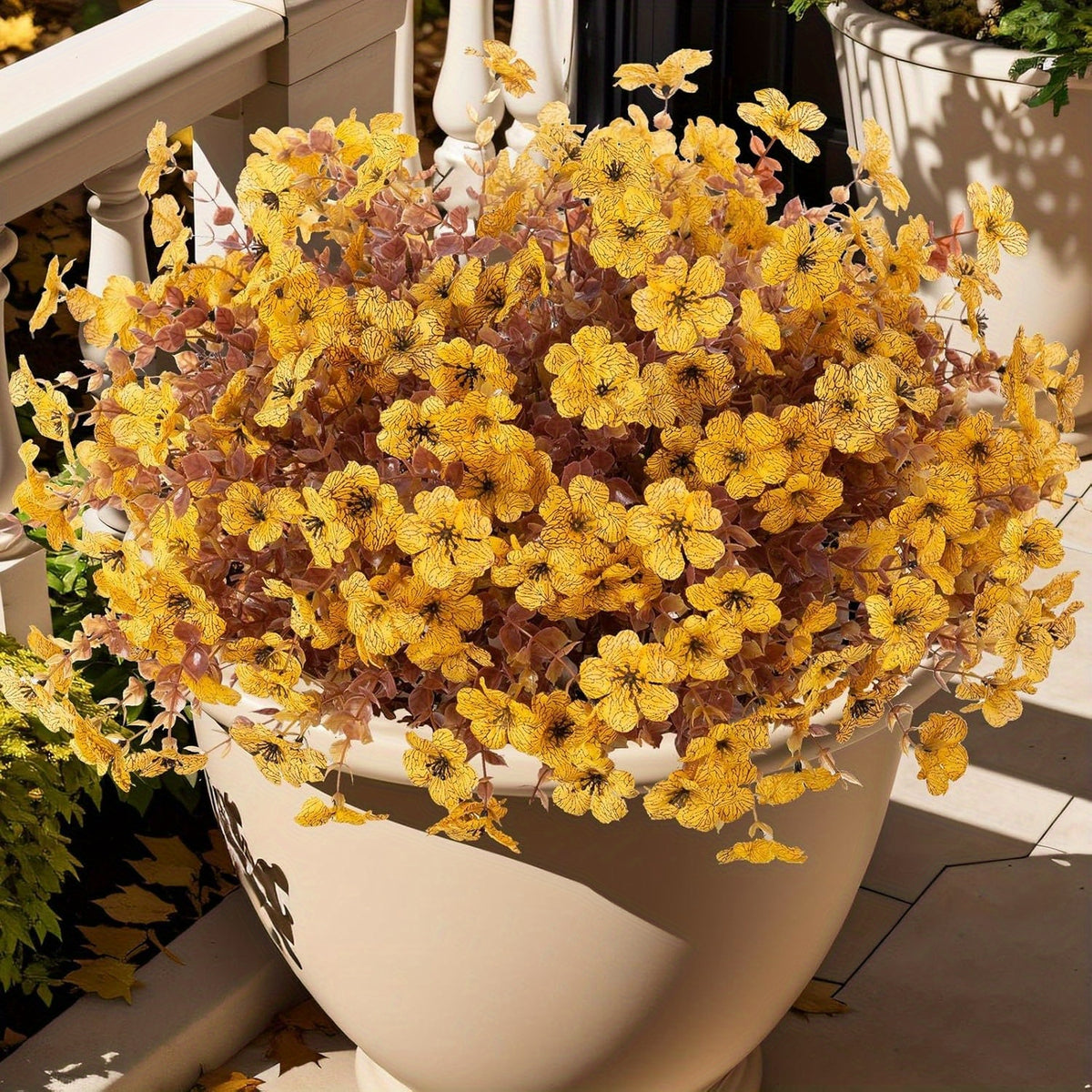 Fall Artificial Flowers 10pcs Mixed Color Autumn Floral Stems Fake Flowers for Vase Thanksgiving Table Centerpiece Home Decor Arrangement