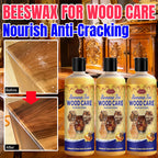 Beeswax Wood Restoration Cream 3pcs Professional Grade | Scratch Repair & Care Polish for Solid Wood Furniture Floors Countertops Doors Windows, Restores Shine Lasting Fragrance
