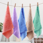 Microfiber Towel Set Bulk 40 Piece – Ultra Soft Coral Fleece Quick-Dry Absorbent Hand Face Towels for Home Bathroom, Skin-Friendly Cleaning Wipes