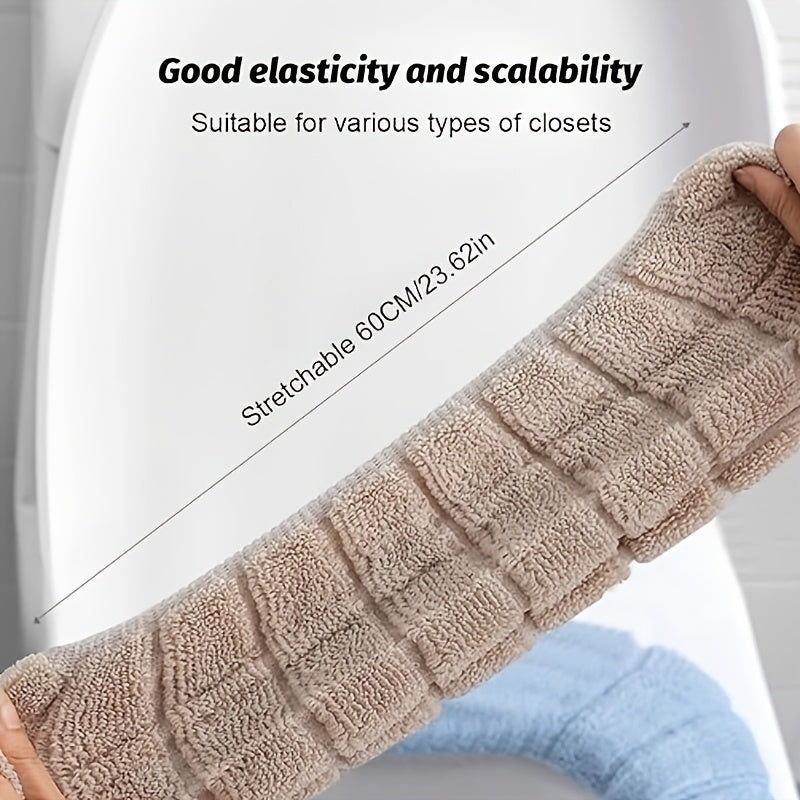 Super Soft Washable Toilet Seat Covers – Universal Reusable Pads for Home, Travel & Commercial Use | All Seasons | 5-Pack or 10-Pack