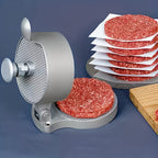 Aluminum Hamburger Patty Press Thickness-Adjustable Burger Patty Maker – Homemade Burger Press for Kitchen, BBQ & Grilling (Single & 2-Pack)