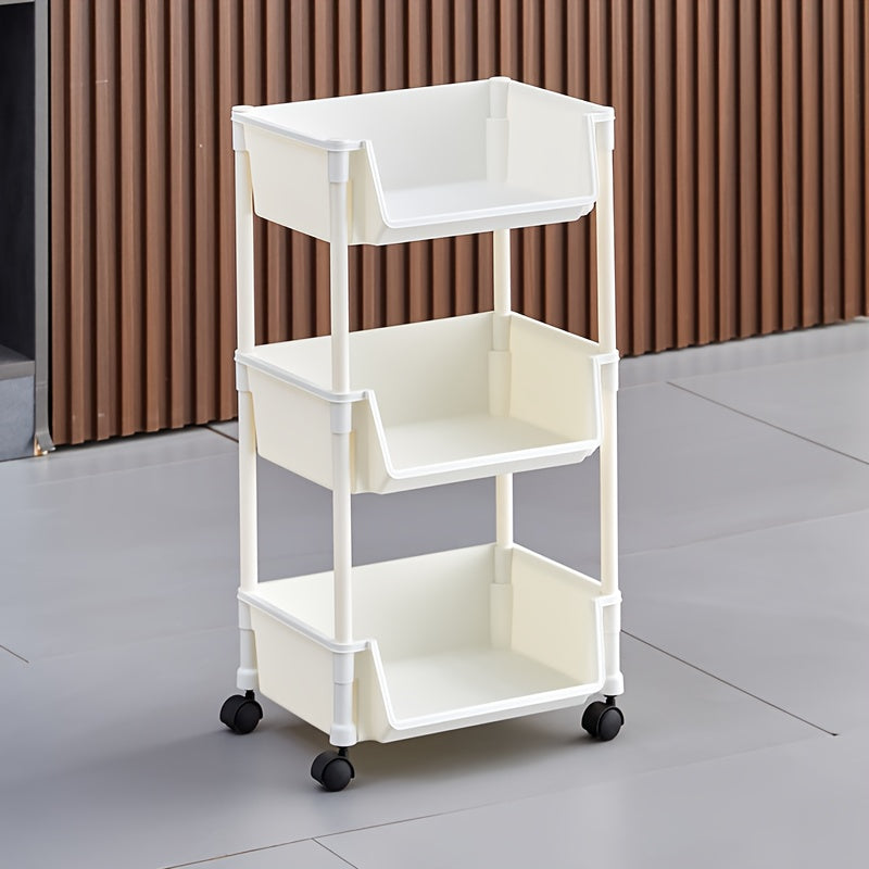 Shoe Rack with Wheels 3/4/5 Tier White Metal Shoe Storage Rack with Hooks Rolling Shelving Unit for Entryway Bedroom Closet Kitchen Office