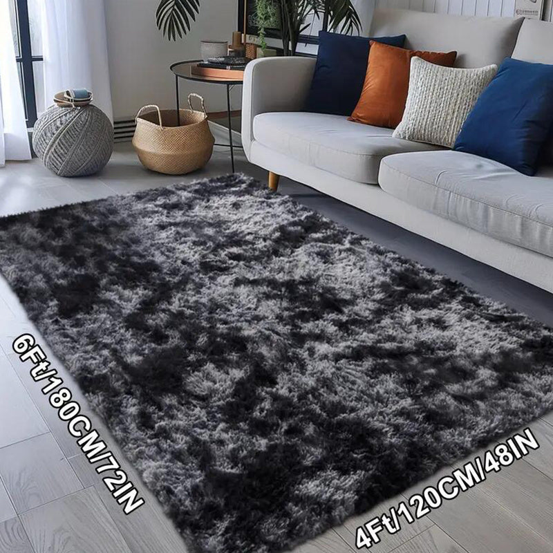 Soft Plush Tie-Dye Area Rug – Non-Slip, Washable Large Rectangle Mat | 8 Sizes