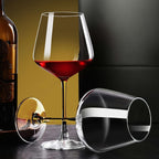 Burgundy Wine Glasses 460ml Artisan Crafted Red White Wine Glass 15.56oz for Women Men Weddings Birthdays Mother's Day Gift