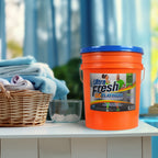 Ultra Fresh 6X Concentrated Liquid Laundry Detergent 5 Gallon with Pump, Up to 640 Loads HE Compatible All Machine Types, No Phosphates No Bleach, 4 Scent Options