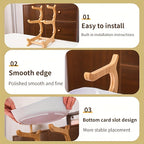Tiered Fruit Basket Stand 2 or 3 Layer Nordic Style Fruit Bowl Wooden Plastic Snack Tray Kitchen Counter Organizer for Home Dining Table Storage
