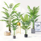 Artificial Palm Plant 5.9ft Flexible Tropical Leaves – Faux Palm Tree for Indoor & Outdoor Decor, Home, Office, Hotel, Garden, Pool & Christmas Decoration
