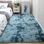 Fluffy Area Rug – Soft Shaggy Carpet for Living Room Bedroom Sofa Side, Non-Slip Home Decorative Floor Mat, Multiple Sizes & Colors