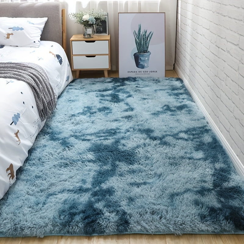 Fluffy Area Rug – Soft Shaggy Carpet for Living Room Bedroom Sofa Side, Non-Slip Home Decorative Floor Mat, Multiple Sizes & Colors