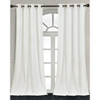 Luxury Distressed Crushed Velvet Curtains - 4-Piece Set (2 Panels + 2 Tiebacks), Grommet Top, Room Darkening | 10 Colors, 3 Sizes
