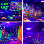 UV LED Blacklight Bar 12.6 Inch USB 5V 385-400nm Black Light Strip with Switch for Halloween Party Decoration, Stage Lighting, Club Disco, Christmas, Valentine's Day - 2 Pack & Single Options