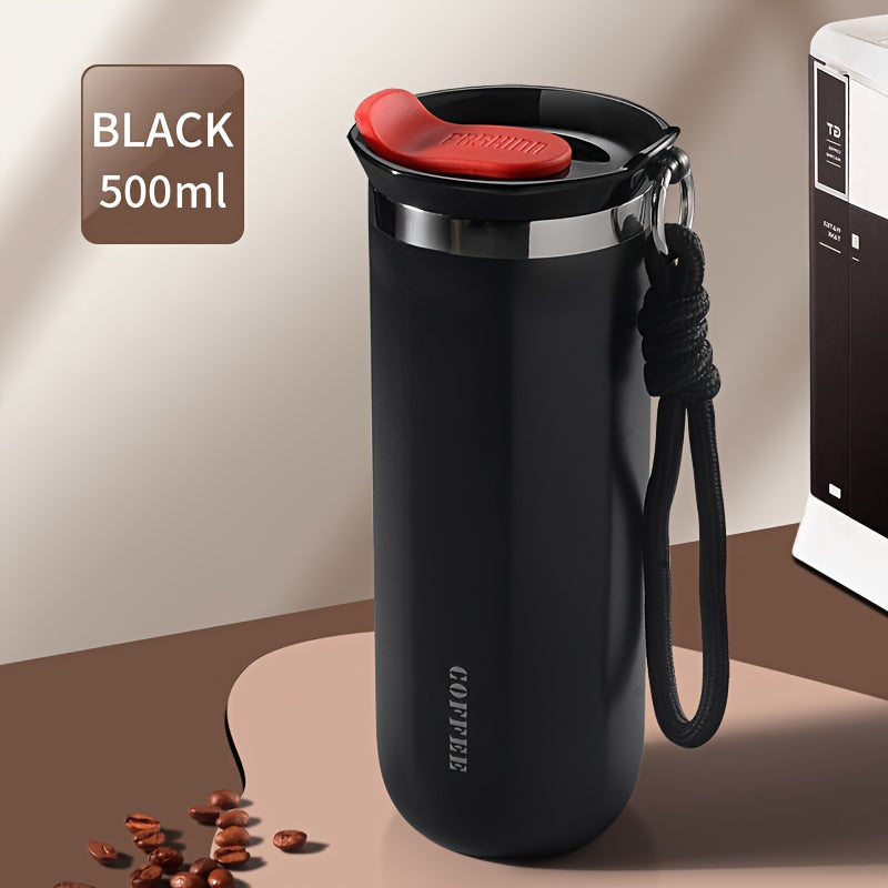 Insulated Travel Mug 16.91oz 304 Stainless Steel Vacuum – Leak-Proof Non-Slip Portable Coffee Cup for Indoor & Outdoor, Winter Holiday Gift