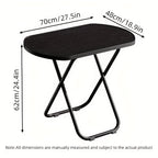 Foldable Tray Table – No Assembly TV Dinner Tray for Eating on Bed Sofa Living Room, Stable Snack Table, Normal & Large, Black White Walnut