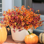 Fall Artificial Flowers 10pcs Mixed Color Autumn Floral Stems Fake Flowers for Vase Thanksgiving Table Centerpiece Home Decor Arrangement