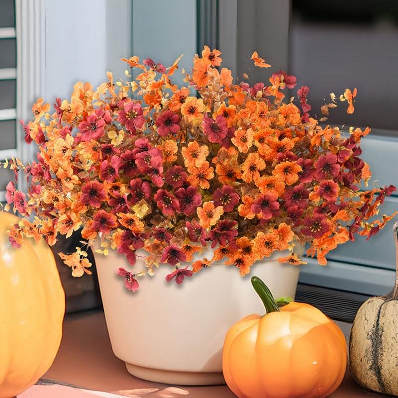 Fall Artificial Flowers 10pcs Mixed Color Autumn Floral Stems Fake Flowers for Vase Thanksgiving Table Centerpiece Home Decor Arrangement