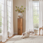 100% Blackout Curtains - 4 Panel Set, Boho Rustic Textured Grommet Drapes for Living Room & Bedroom, Privacy & Room Darkening, 4 Colors