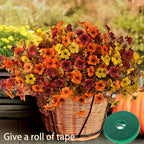 Fall Artificial Flowers 10pcs Mixed Color Autumn Floral Stems Fake Flowers for Vase Thanksgiving Table Centerpiece Home Decor Arrangement