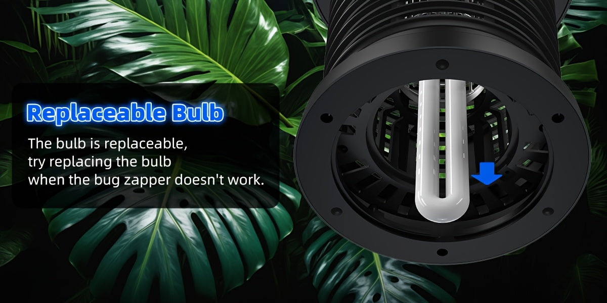 Bug Zapper Electric Mosquito Zapper Fly Trap Lamp 4000 Sq Ft Coverage 1000V Power Grid Easy Clean Removable Tray Indoor Outdoor Insect Killer Gift for Family