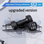 Corner Shower Shelf Wall Mounted Stainless Steel Bathroom Organizer, Multi-Compartment Caddy for Shampoo Conditioner Cosmetics, Anti-Rust Space-Saving Design, Black or White, Modern Shower Storage
