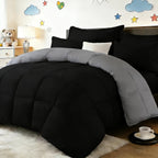 All Season Comforter Set with Pillowcases 2-3 Piece – Soft Fluffy Lightweight Bedding for Kids Dorm Apartment, 29 Colors Including Two-Tone, Twin Queen King Size
