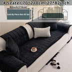 Boho Plush Sofa Cover with Ruffled Edges – Thick Warm Pet-Friendly Couch Protector, Bohemian Style Home Decoration Slipcover for Living Room Sofa Couch Furniture