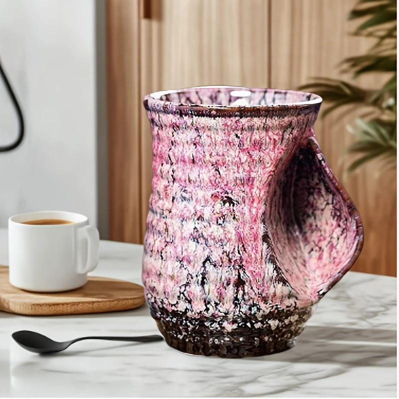 Large Ceramic Coffee Mug 18.94oz Vintage Kiln Fired Speckled Glaze Insulated Cup for Home Office Coffee Bar Holiday Gift