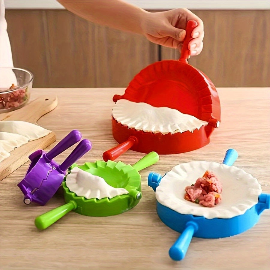 Dumpling Maker Mold Set of 4 Sizes - Dough Press for Dumplings, Wontons, Potstickers, Pies & Empanadas, Dumpling Making Tool Kit for Homemade Dumplings