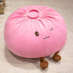 Dumpling Plush Pillow – Cute Korean Bun Stuffed Cushion for Bedroom, Sofa & Office Nap | Soft Fluffy Kawaii Decor Pillow | Hand Washable | White, Pink, Orange