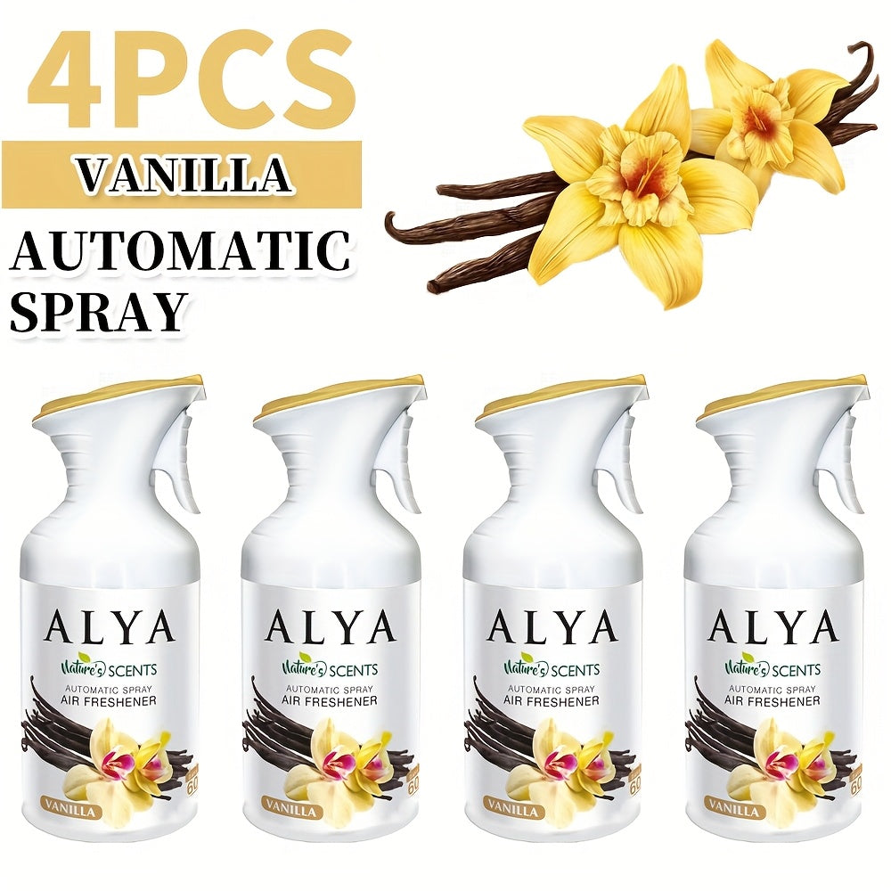 6-Scent Automatic Air Freshener Refills 8.45 oz – Lavender, Vanilla, Cool Linen, Ocean, Magnolia & Mixed Berries Odor Eliminator Spray for Home Bathroom Car Office Closet, 1pc or 4-Pack