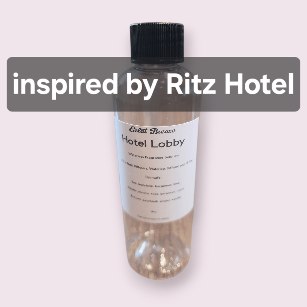 Waterless Fragrance Solution 4oz for Reed Diffusers, Waterless Scent Machines & HVAC Systems – Hotel Collection Formula, Long-Lasting Aroma, Compatible with Fragrance Oils, Home & Office Diffuser Refill