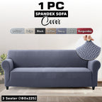 Stretch Spandex Sofa Cover 1 2 3 Seater Elastic Couch Slipcover Anti-Scratch Pet-Friendly Machine Washable Furniture Protector Holiday Gift
