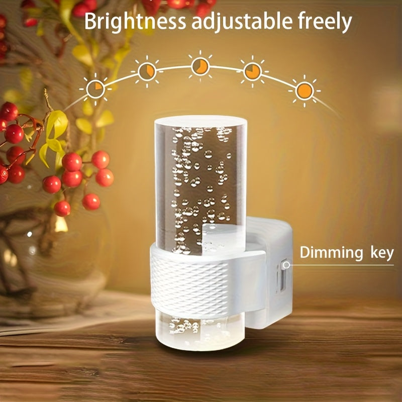 LED Night Lights Plug into Wall, 2 Pack 3000K Dimmable – Auto Dusk-to-Dawn Light Sensor, Adjustable Brightness, Modern Wall Mount for Hallway, Bedroom, Bathroom & Nursery – White & Black