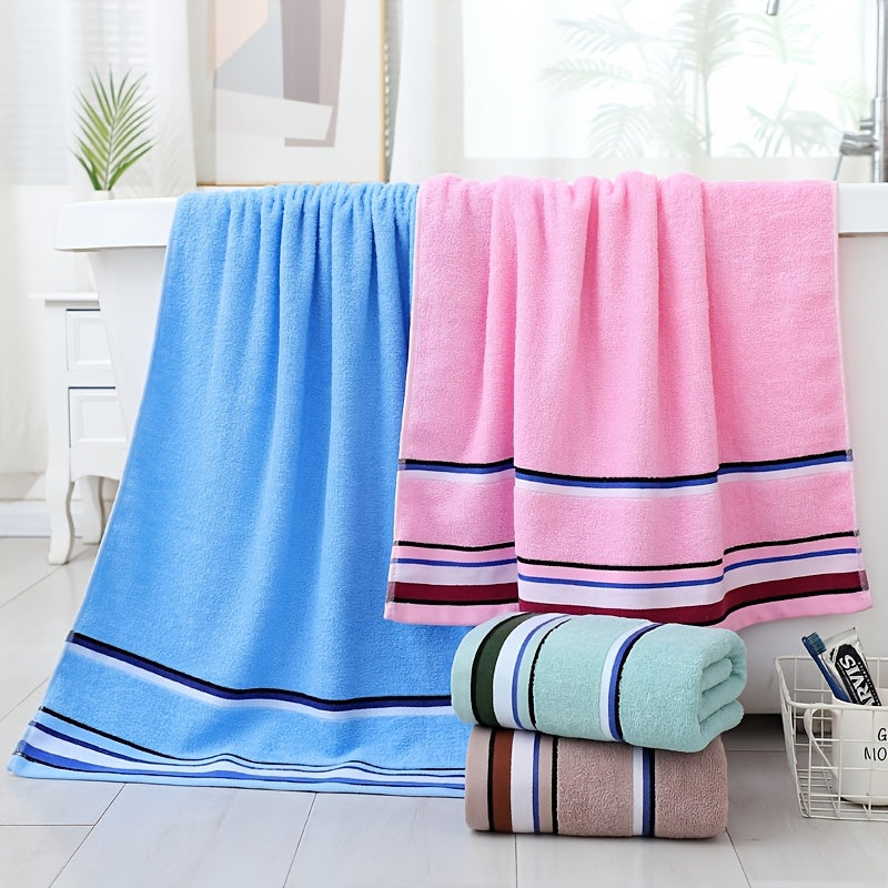 100% Cotton Bath Towel 27.6x55in – GSM360 Super Soft Absorbent Quick-Dry Towel, Skin-Friendly Bathroom Essential & Gift for Family (6 Colors)