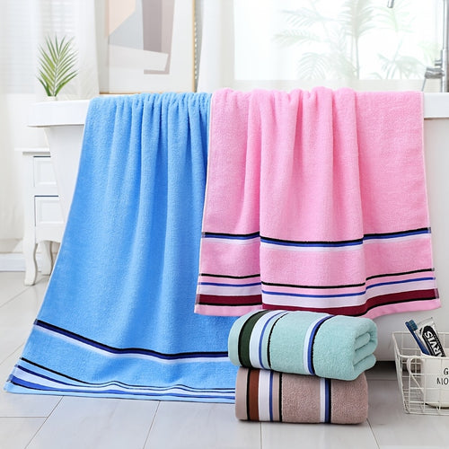 100% Cotton Bath Towel 27.6x55in – GSM360 Super Soft Absorbent Quick-Dry Towel, Skin-Friendly Bathroom Essential & Gift for Family (6 Colors)