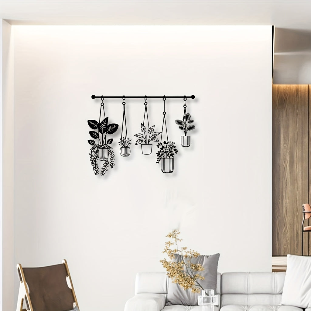 Metal Flower Wall Art Rustic Farmhouse Decor – Minimalist Black & Colorful Floral Wall Sculpture for Living Room, Bathroom, Bedroom & Dining Room | Housewarming Gift Wall Hanging