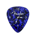 Guitar Pick Wall Clock Blue – Unique Music Lover Home Decor, Battery-Powered Silent Decorative Clock for Bedroom, Studio & Living Room