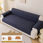 Soundwave Embossed Sofa Cover Set 3-Piece with Armrests – Pet Friendly Anti-Slip Furniture Protector, Durable Sofa Set Decoration Cover in Various Colors & Sizes