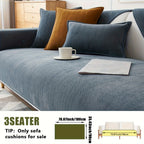 Chenille Ribbed Sofa Cover – Pet-Friendly Non-Slip Stretch Slipcover, Machine Washable Sofa Protector for 2, 3 & 4-Seater and Sectional Sofas, Modern Living Room Couch Cover
