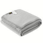 Merino Wool Blanket – Large 62”×86” Warm Thick Washable Throw | Sofa, Bed, Camping & Outdoor | 6 Colors | All Seasons