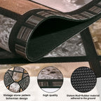 Vintage Plaid Kitchen Floor Mat Set – Diatom Mud Rubber, Absorbent, Non-Slip, Fast Drying, Machine Washable | Kitchen, Bathroom & Hallway | 2-Piece & 3-Piece | Nuvia Haven