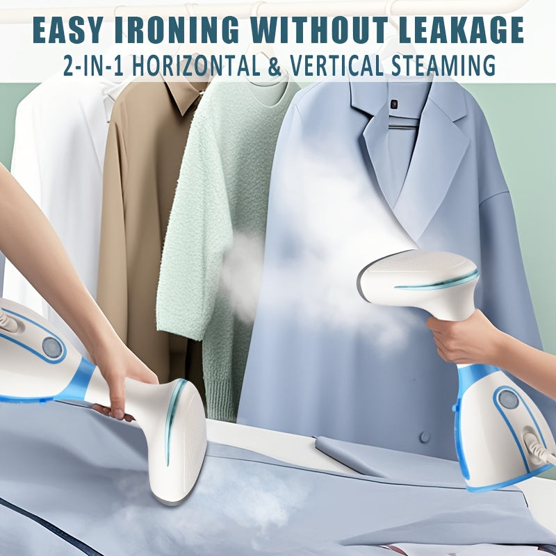Handheld Garment Steamer 1500W Fast Heating – 9.47oz Removable Water Tank, 30-Second Heat-Up, Portable Fabric Steamer for Clothes at Home, Travel & Office | with Accessories