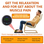 EMS & TENS Foot Neuromuscular Massager, Electric Foot & Leg Stimulator for Blood Circulation Improvement, Adjustable Modes & Intensity Levels, USB Rechargeable, Neuropathy & Fatigue Relief for Men & Women
