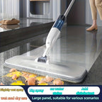 Spray Mop for Floor Cleaning with 5 Replaceable Pads & Reusable Bottle 360-Degree Flexible Dry Wet Mop Long Handle for Hardwood Tile Bedroom Kitchen Bathroom Living Room