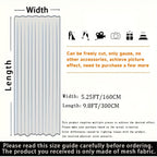 White Pearl Sheer Tulle Fabric 160x300cm 5.25x9.8ft for Wedding Party Home Window Wall Tabletop Decoration Festive Event Backdrop