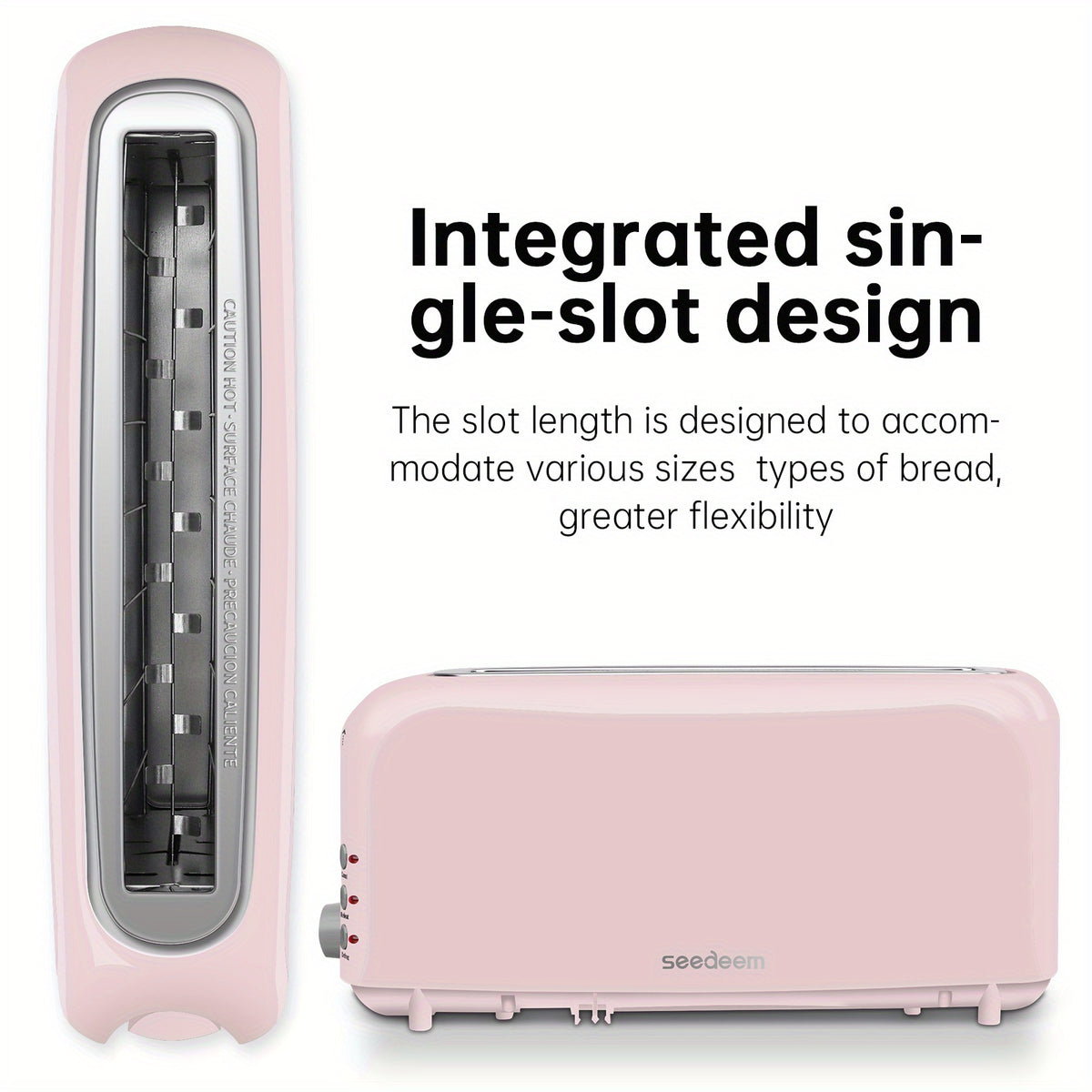 Ultra-Slim 2-Slice Toaster 750W, Wide Slot for Bread Bagels & Waffles, 6 Browning Levels, Cancel Reheat & Defrost, Auto Pop-Up, Removable Crumb Tray – 5 Colors