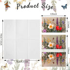Pocket Facial Tissue Packs 50 Pack, 500 Sheets 3-Ply Disposable Travel Tissues Slim Design with Retro Flower Pattern, Perfect for Purse Weddings Guests & Home Decor