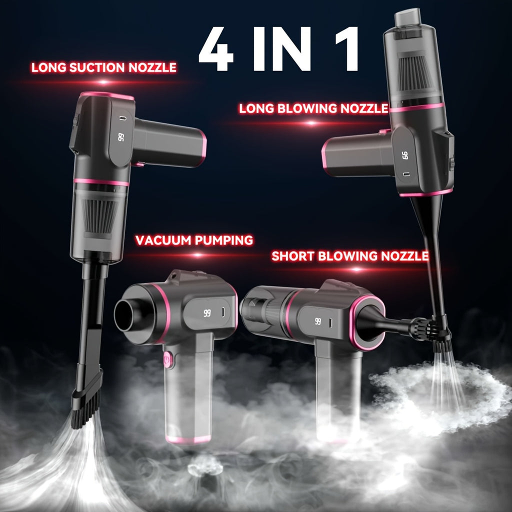 Wireless Handheld Vacuum Cleaner 6Kpa Suction & Blow USB Rechargeable Quiet Mini Vacuum for Home Car Office Pet Hair Dust
