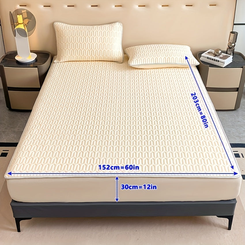 Cooling Stretch Fitted Bed Sheet Soft Breathable Moisture-Wicking Non-Slip Polyester Machine Washable Twin Full Queen King Pink Grey Blue Beige Bedroom Bedding