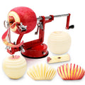 Apple Peeler Corer Slicer Spiralizer 5-in-1 Heavy Duty Cast Iron with Suction Base – Fruit & Vegetable Peeler for Apples, Potatoes & Pears, Pie Making & Thanksgiving Baking Tool