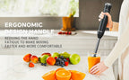 400W Immersion Hand Blender Stick Mixer with 304 Stainless Steel Blades, 2 Speeds & Turbo Mode, Detachable Base – 5-in-1 Set Available, Perfect for Soups, Smoothies, Purees & Baby Food